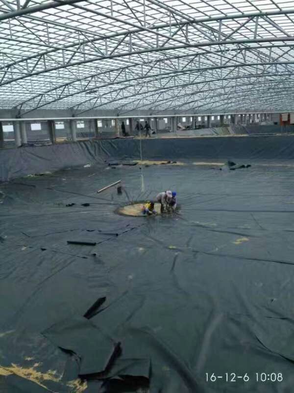 海水养殖场施工现场
