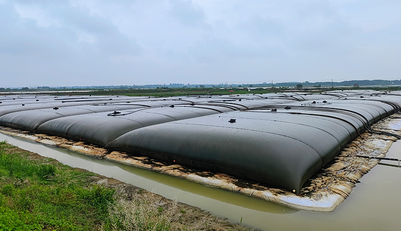 Application of Geotube Bags in River Dredging and Sludge Dehydration Projects
