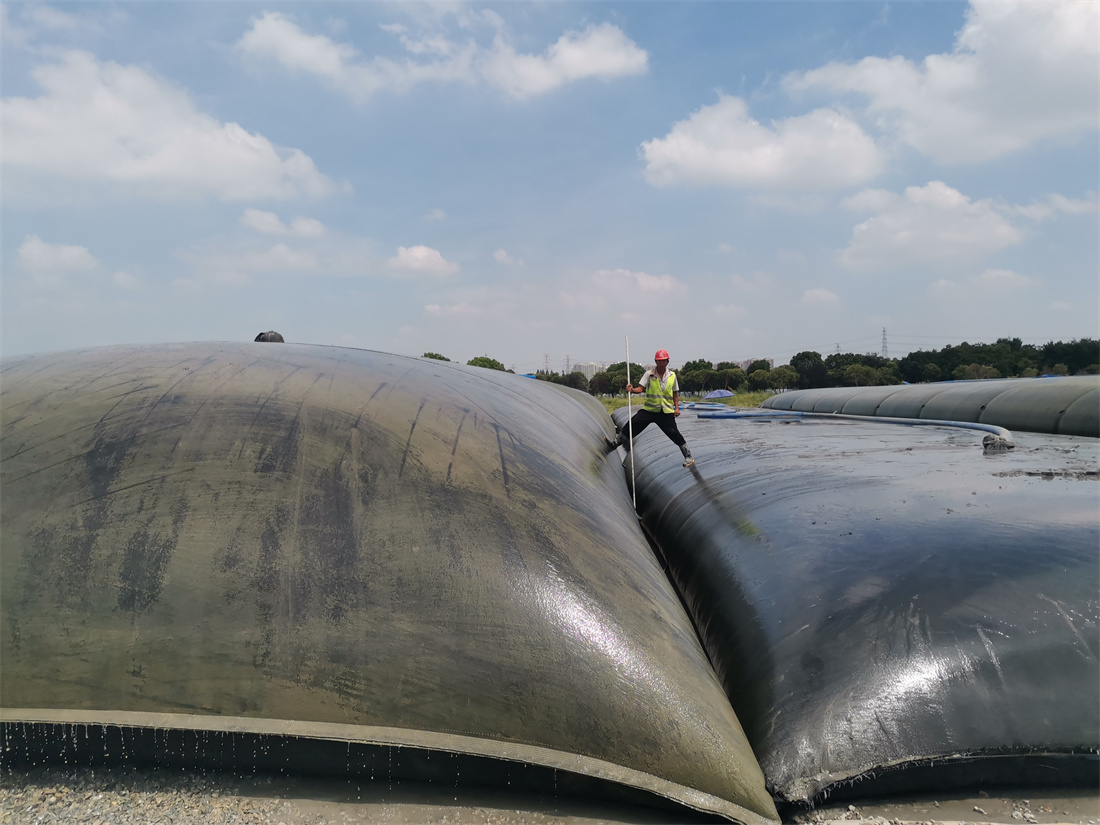 Channel  Cleanout  — Geotextile Tubes