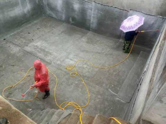 Cistern—Cement blanket